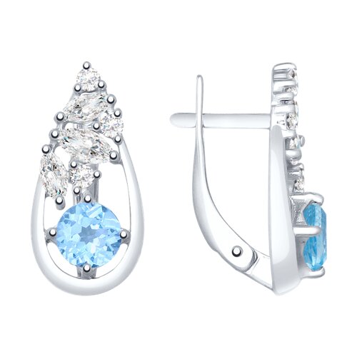 Серьги из серебра SOKOLOV 92021842