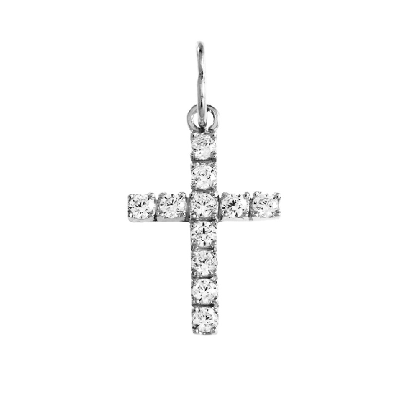 Подвеска крест из серебра Аврора 85003