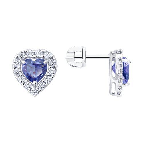 Серьги пуссеты из серебра SOKOLOV 94027366