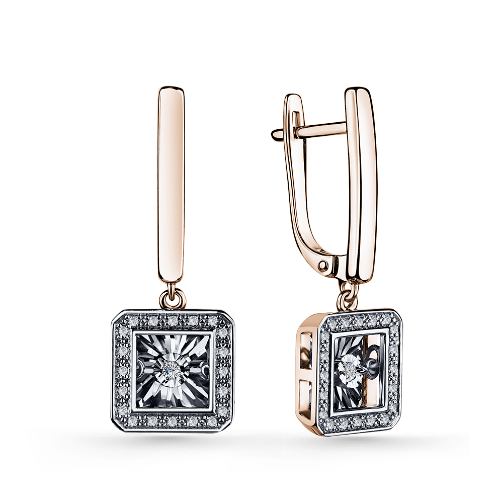 Серьги с бриллиантом grigoriev 02-11-5890-31-00-1