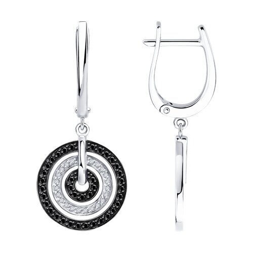 Серьги с бриллиантом SOKOLOV 7020166-3