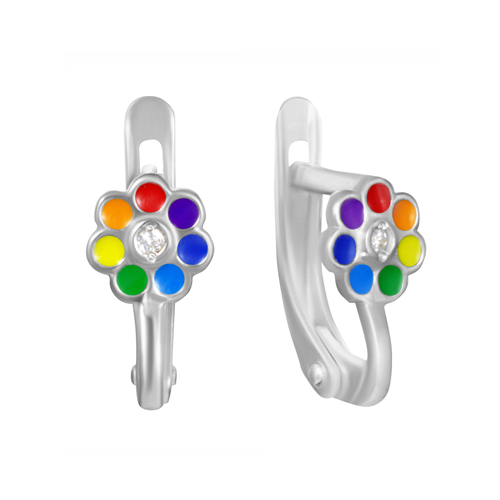 Серьги детские из серебра ЗОЛОТОЙ МЕРКУРИЙ 235505