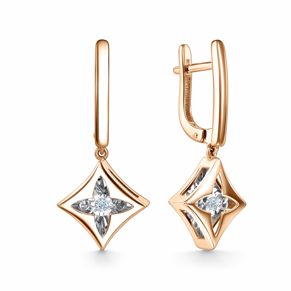 Серьги с бриллиантом grigoriev 02-11-5958-11-00-1