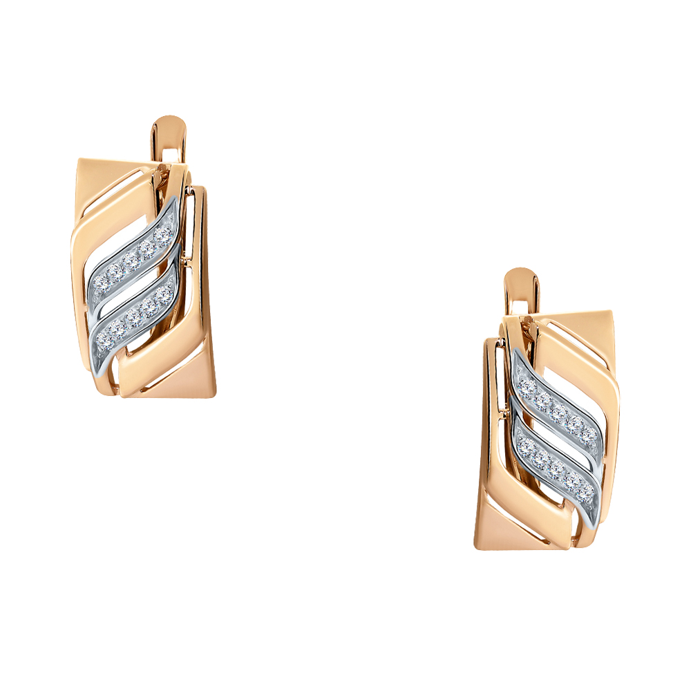 Серьги из золота кл4049а-01