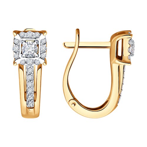 Серьги с бриллиантом SOKOLOV 1022138 №25 38