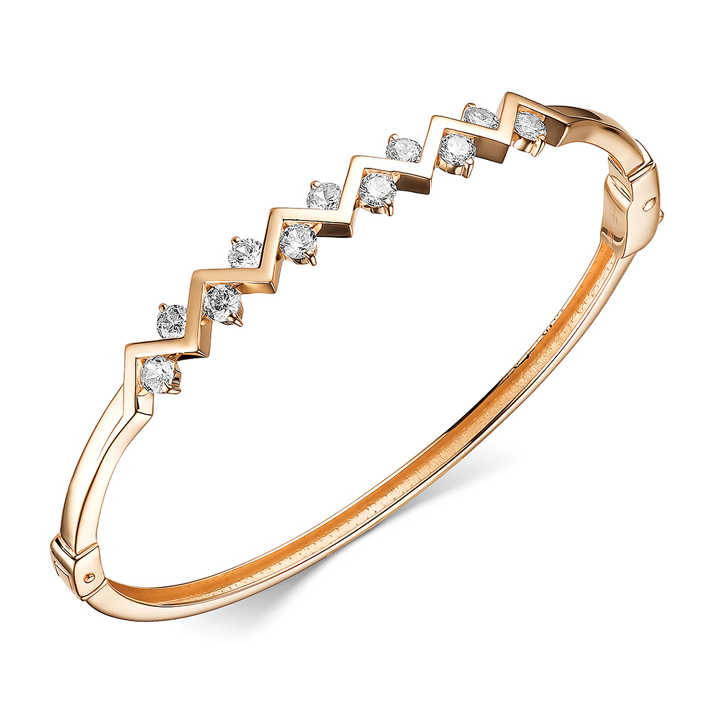 Браслет жесткий из золота CORONA бр4987