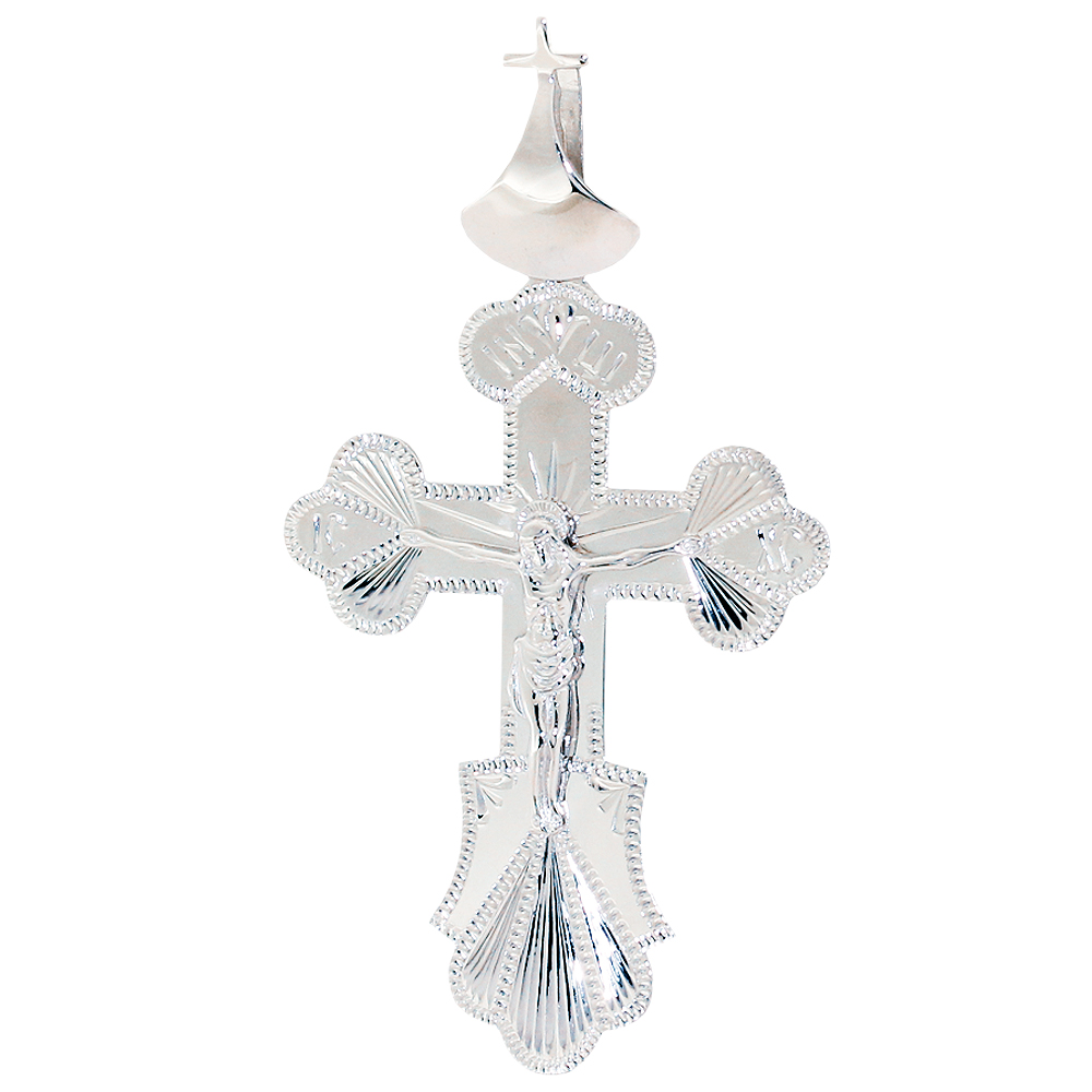 Подвеска крест из серебра Аврора 84176