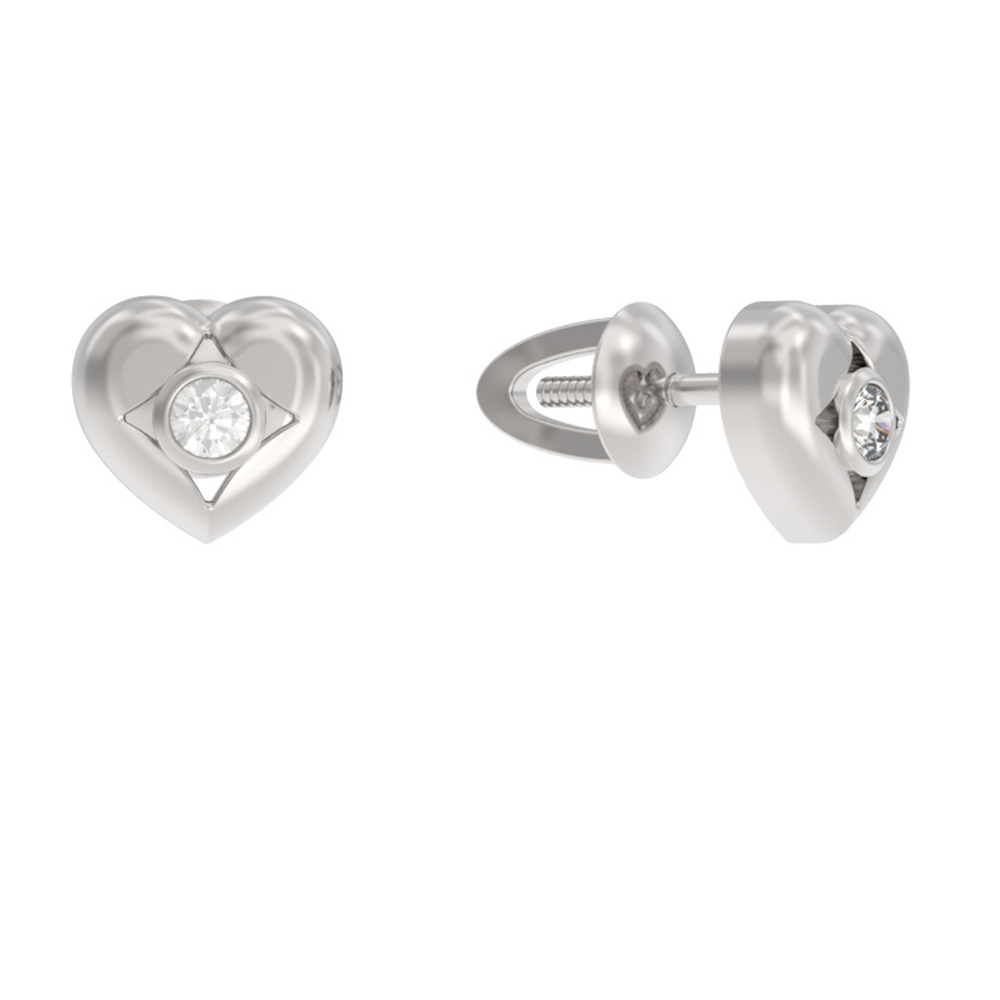 Серьги пуссеты из серебра АРИНА 1040292-01110