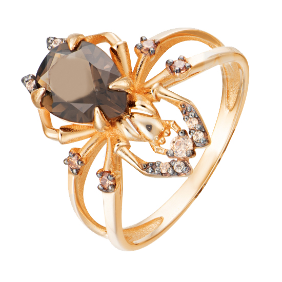 Кольцо с бриллиантом АЛЕКСАНДРА КЛ3980