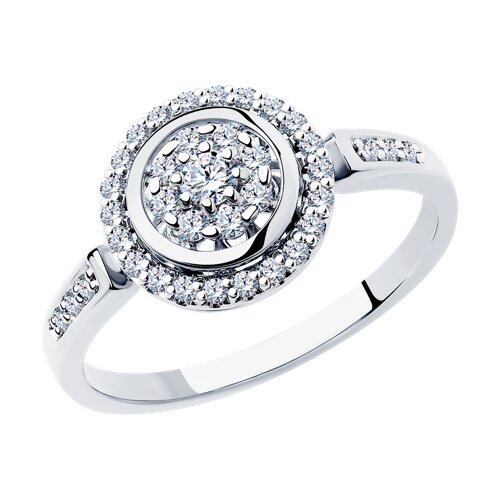 Кольцо с бриллиантом SOKOLOV 1012168-3