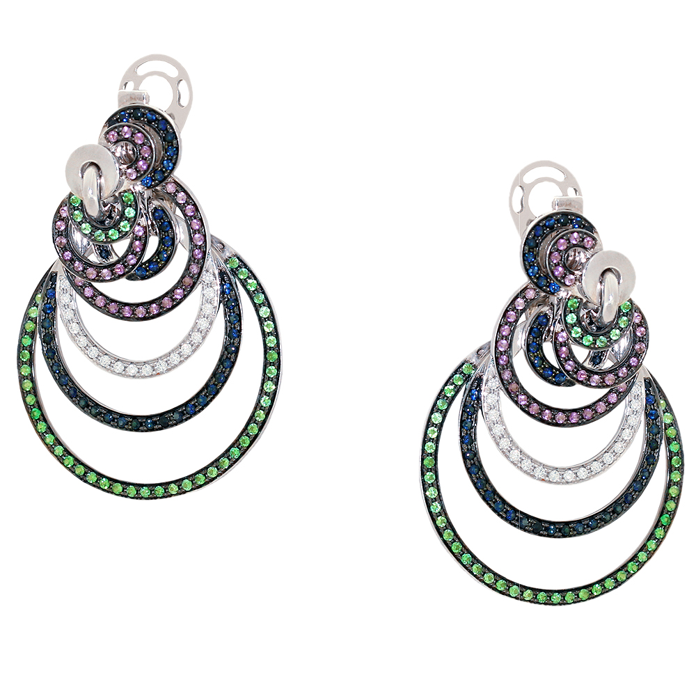 Серьги с бриллиантом E1414218-01