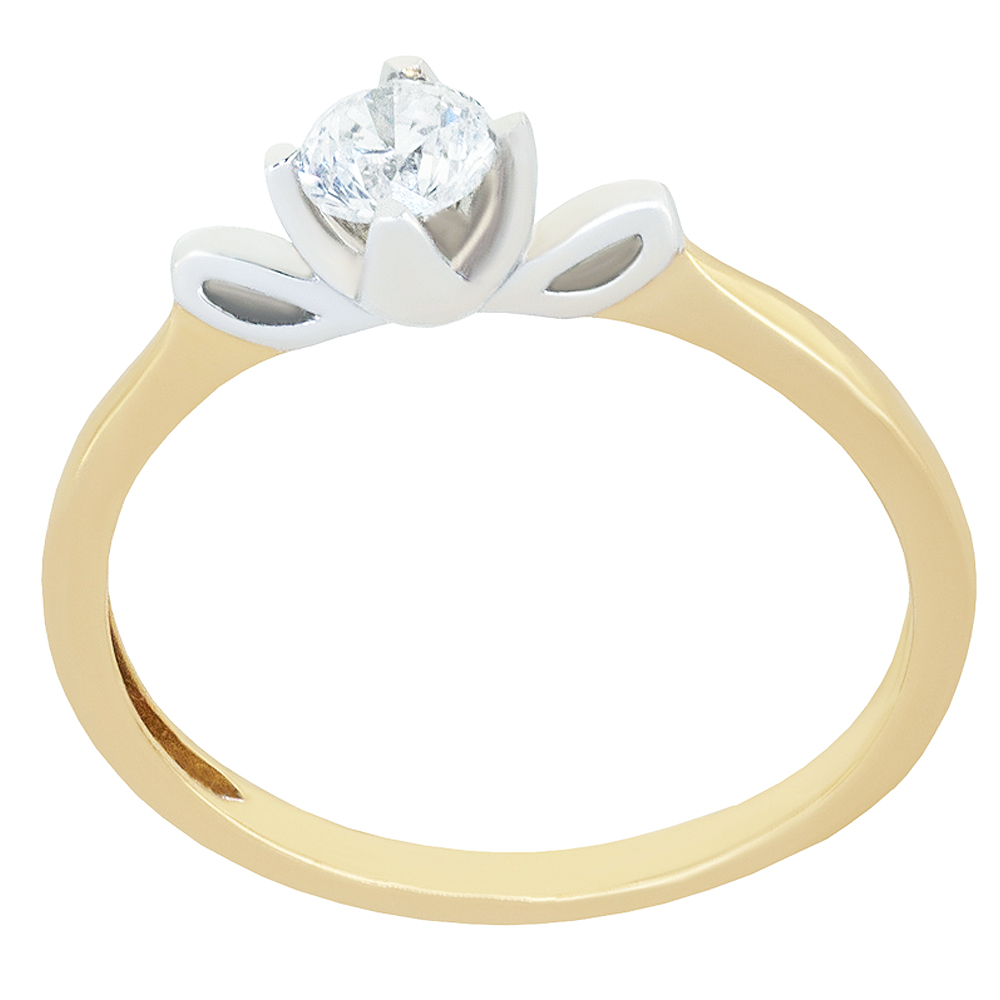 Кольцо помолвочное с бриллиантом Бриант RY3764D