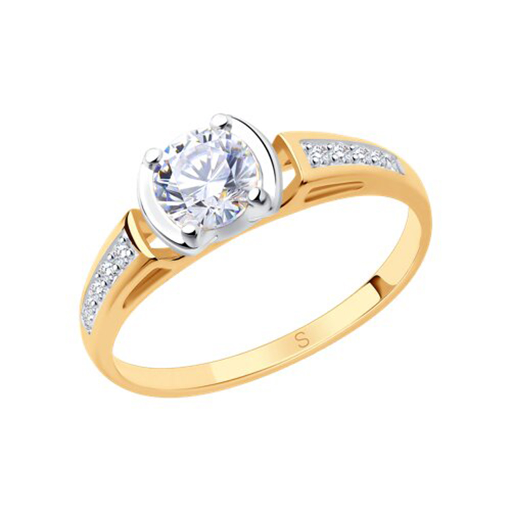 Кольцо помолвочное из золота SOKOLOV 017524