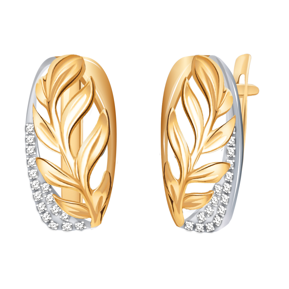 Серьги из золота Атолл 21006