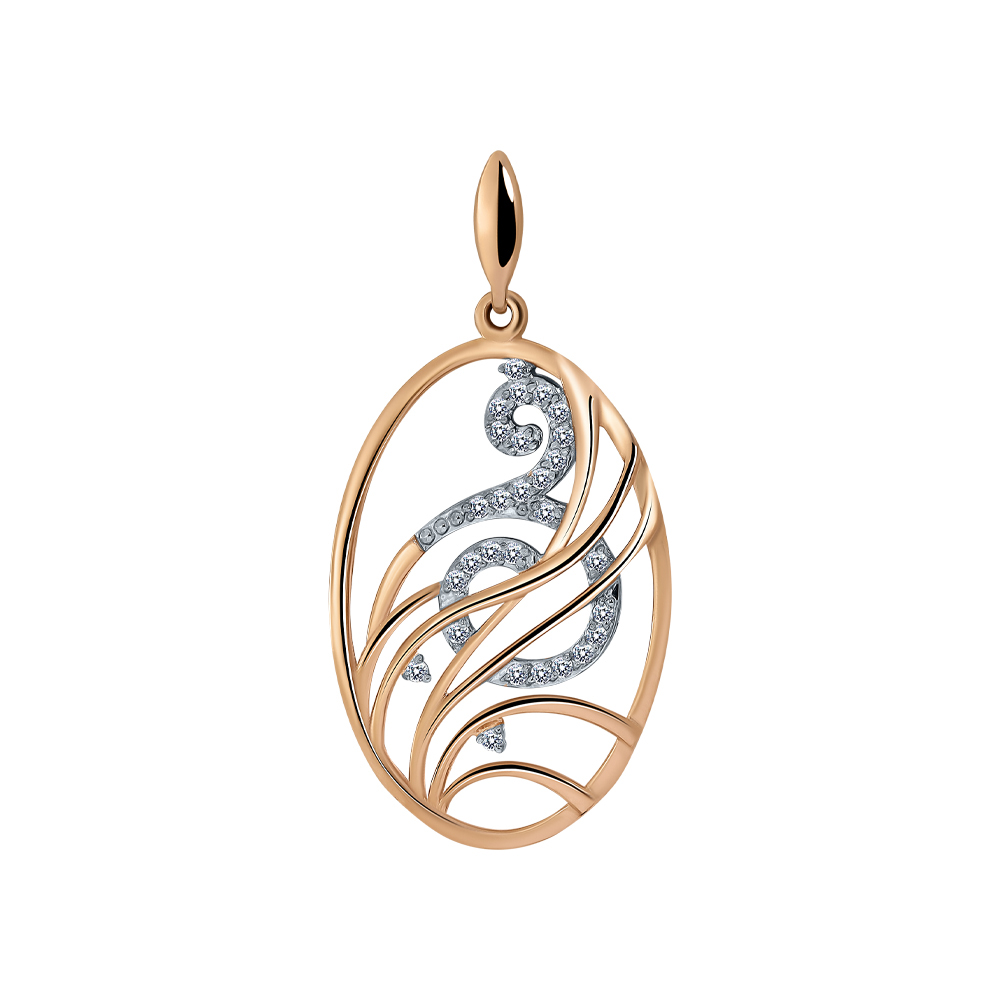 Подвеска из золота RUSGOLDART 3464007 1 1 1