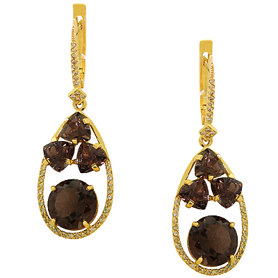 Серьги с бриллиантом 02.01707