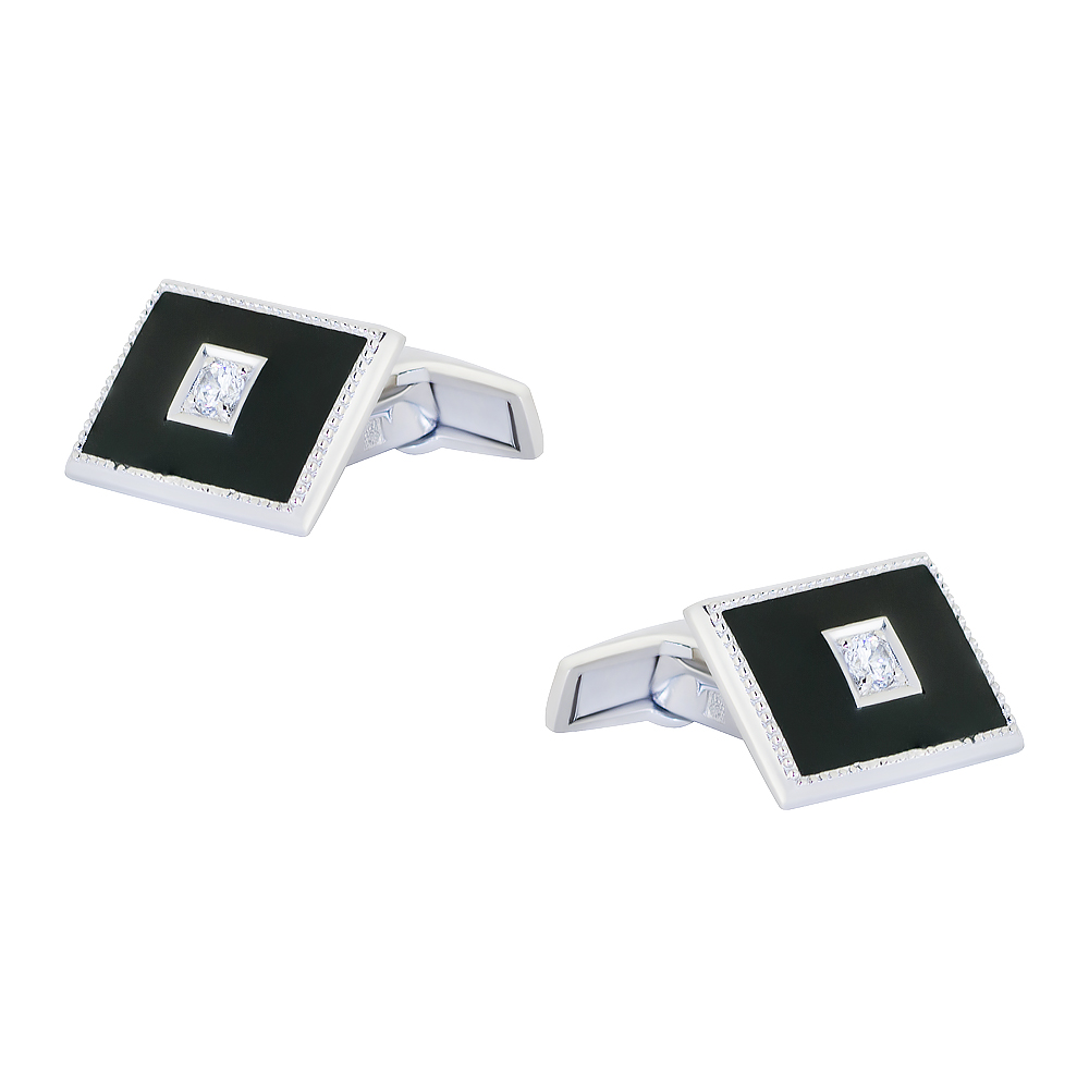 Запонки из серебра Сильвер 141025р