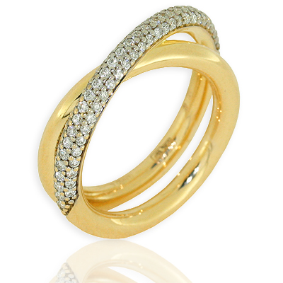 Кольцо с бриллиантом Арт-Модерн 010596-Ж