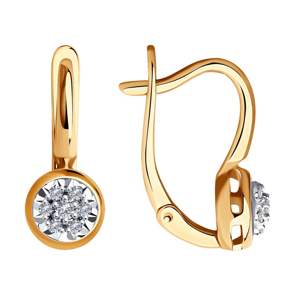 Серьги с бриллиантом SOKOLOV 1021727 №21 160