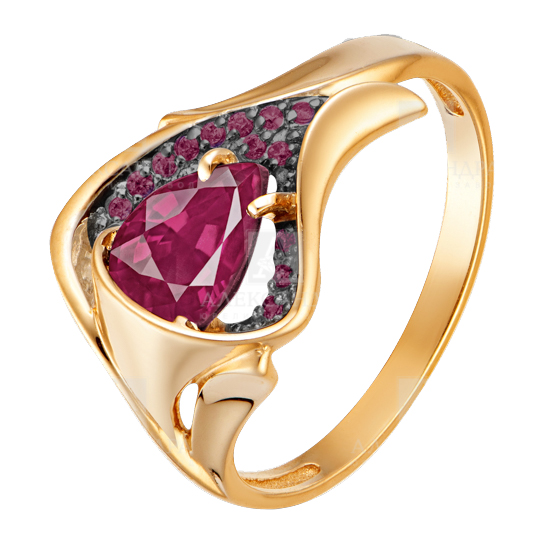 Кольцо с бриллиантом АЛЕКСАНДРА КЛ3570