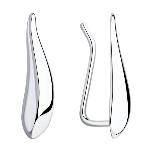 Серьги клаймберы из серебра SOKOLOV 94024129