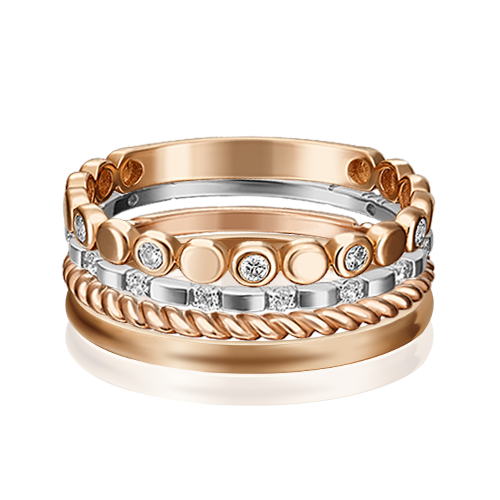 Кольцо из золота Платина 13-0005-00-401-1111-48