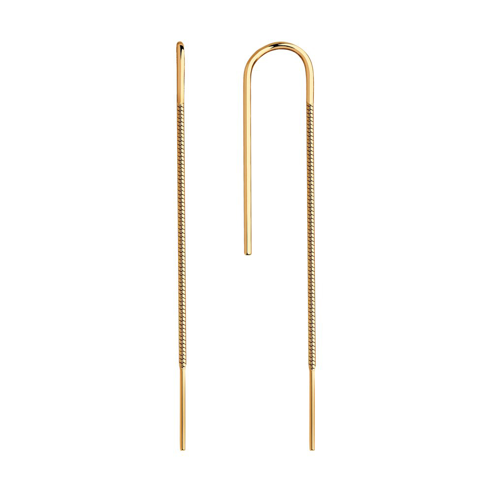 Серьги продежки из золота SOKOLOV 029801