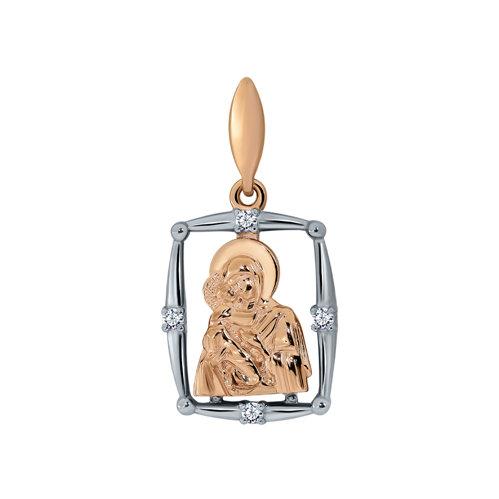 Подвеска икона из золота RUSGOLDART 3461307 1 1 1Вд