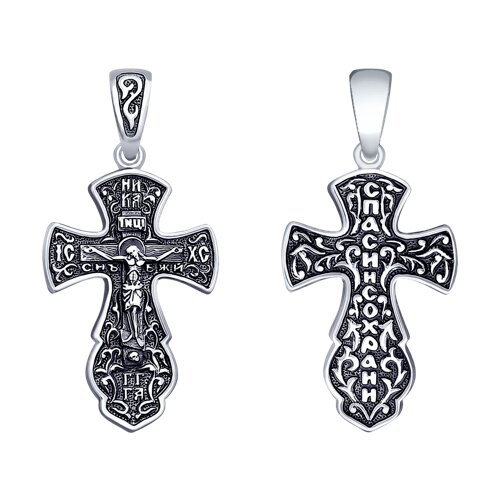 Подвеска крест из серебра SOKOLOV 95120106