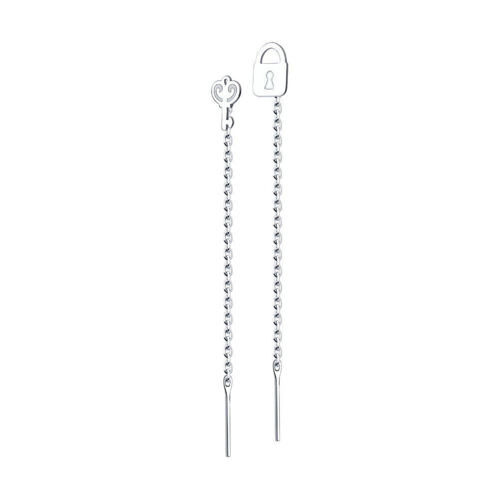 Серьги продежки из серебра SOKOLOV 94025247