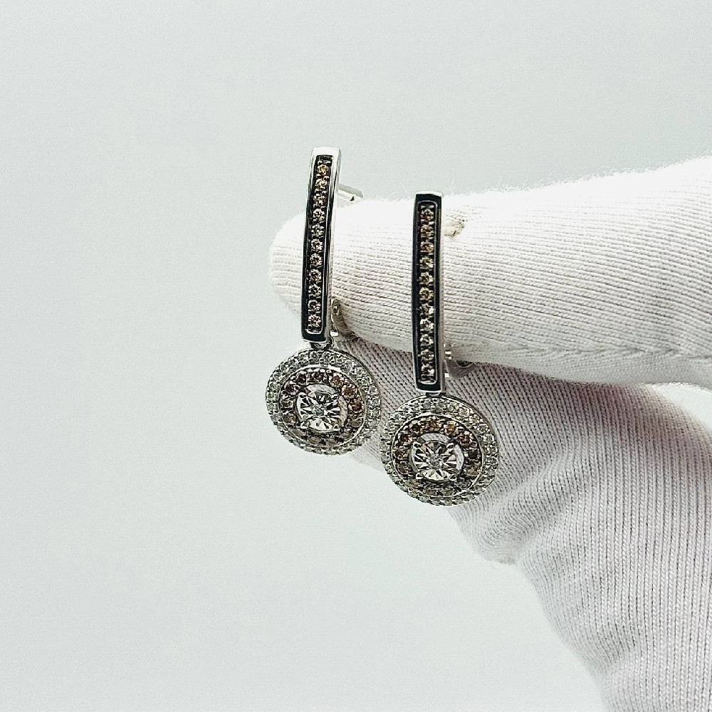 Серьги с бриллиантом Klondike 02-01207-02-007-02-02