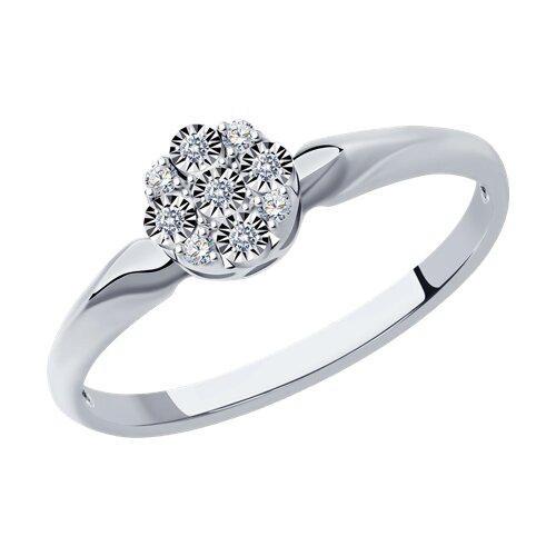 Кольцо помолвочное с бриллиантом SOKOLOV 52-210-01297-1