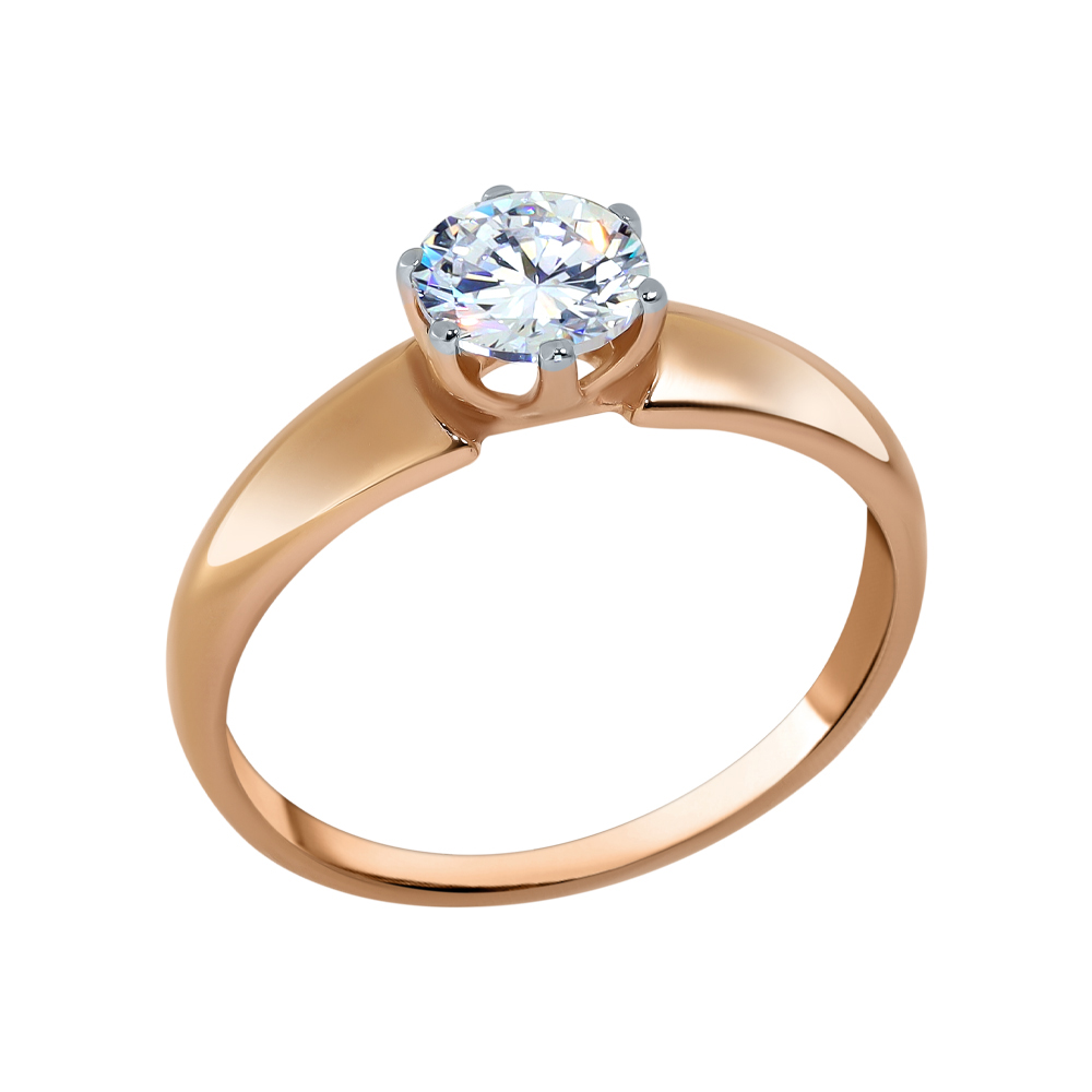 Кольцо помолвочное из золота SOKOLOV 019123