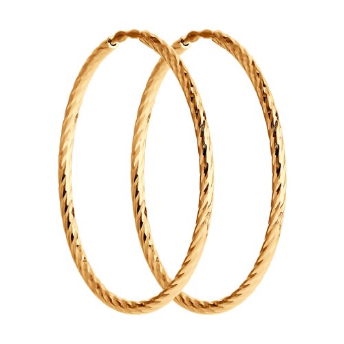 Серьги кольца из золота SOKOLOV 140145