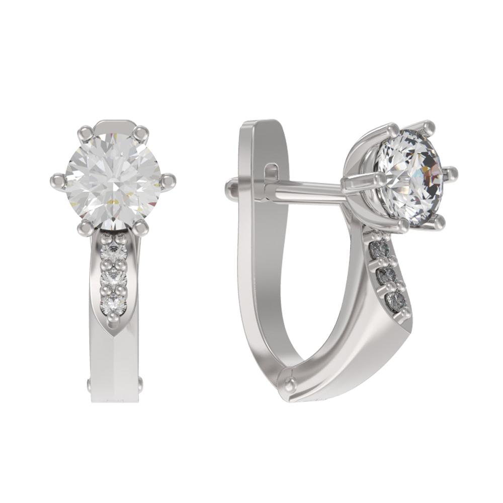 Серьги из серебра АРИНА 1037232-01110