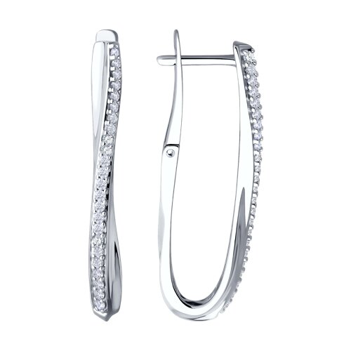 Серьги из серебра SOKOLOV 94-120-02076-1