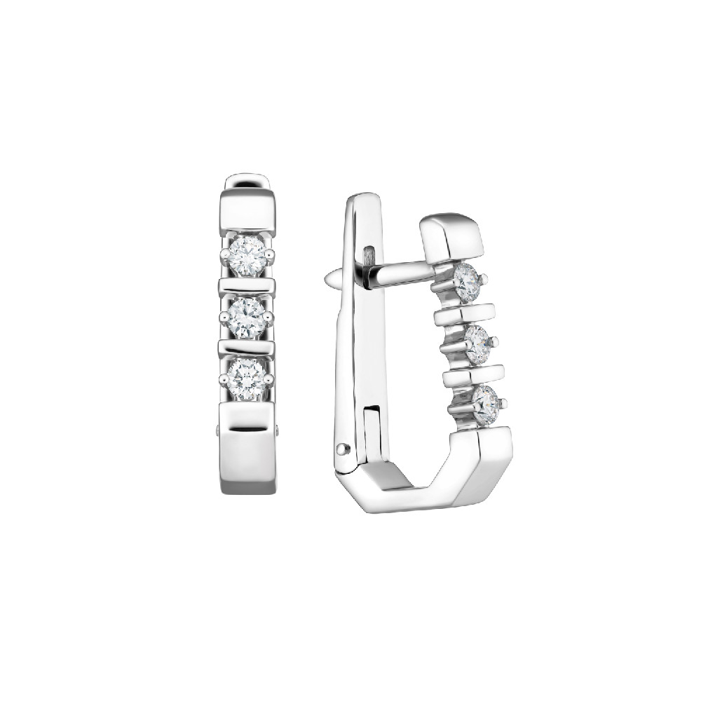 Серьги с бриллиантом МЭЮЗ 78353