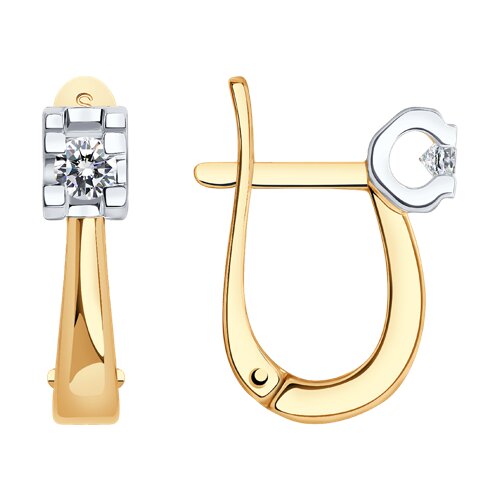 Серьги с бриллиантом SOKOLOV 1021246 №23 13