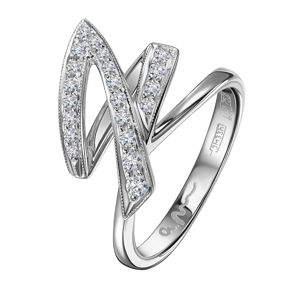 Кольцо с бриллиантом Арт-Модерн 010295