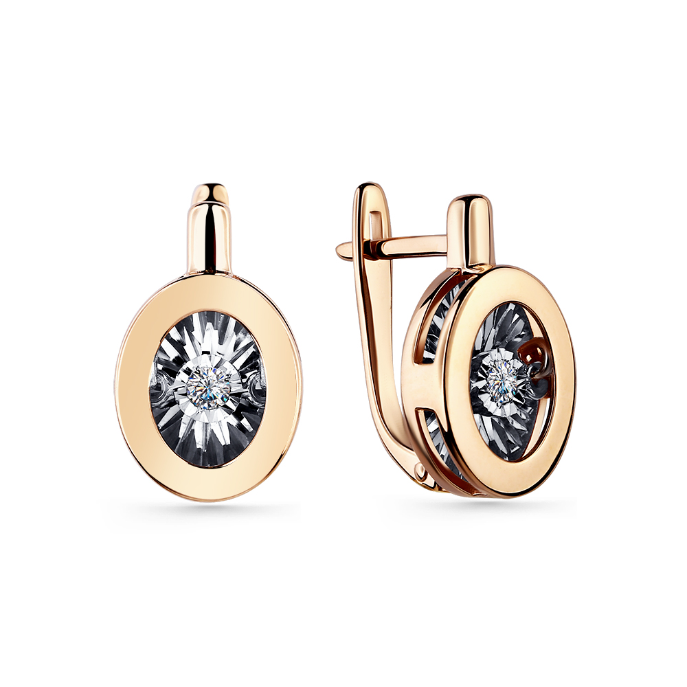 Серьги с бриллиантом grigoriev 02-11-5744-11-00-1