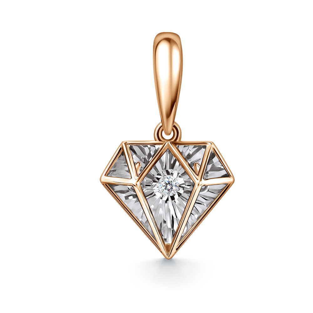 Подвеска с бриллиантом grigoriev 03-11-51196-11-00