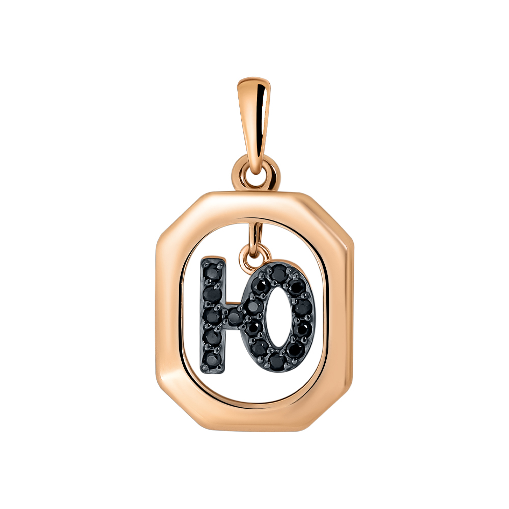 Подвеска буквы из золота RUSGOLDART 3689307ю 1 10 2