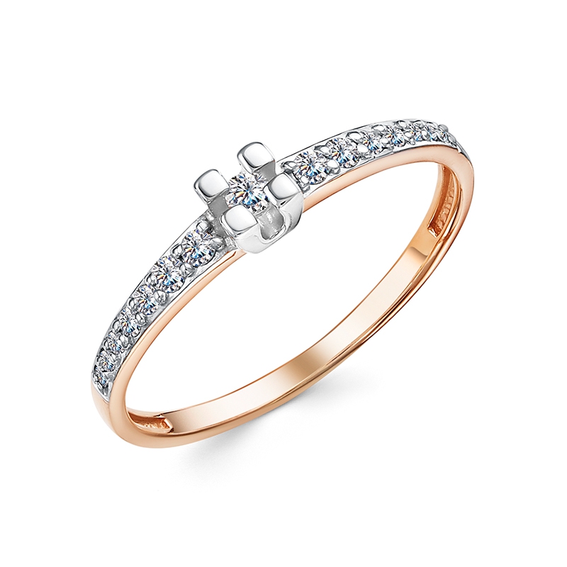 Кольцо помолвочное из золота RUSGOLDART 1554807 1 1 1