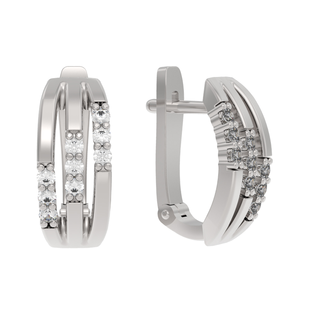 Серьги из серебра АРИНА 1039902-01110