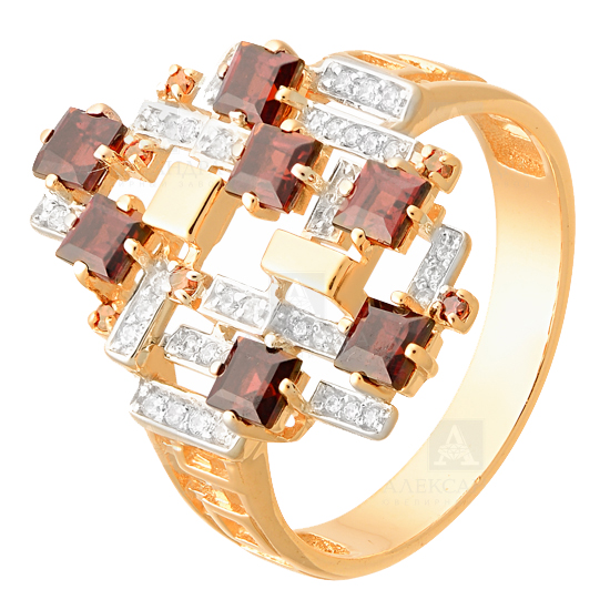 Кольцо с бриллиантом АЛЕКСАНДРА КЛ-2217