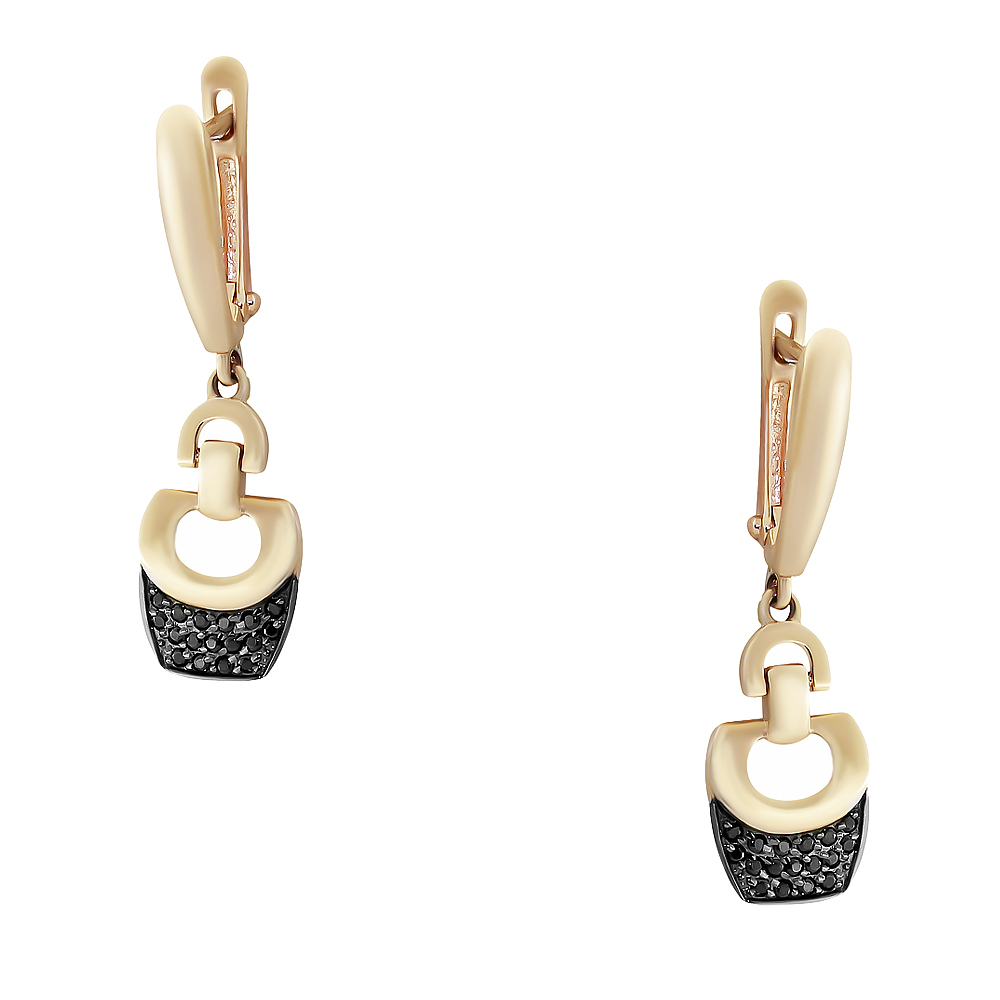 Серьги из золота CORONA с4486