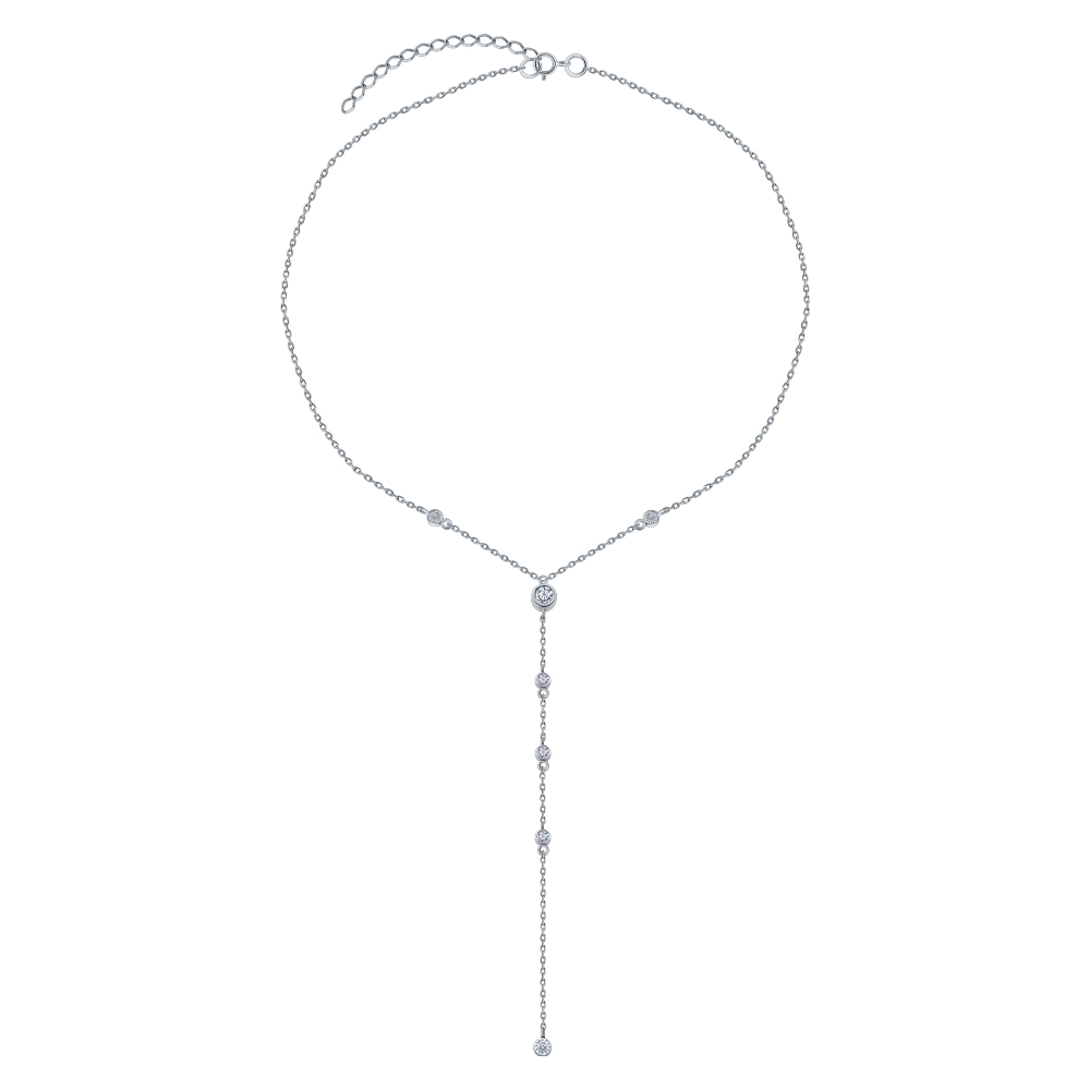 Колье из серебра Evora 631526