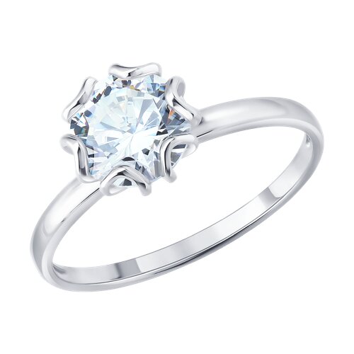 Кольцо помолвочное из серебра SOKOLOV 94014866