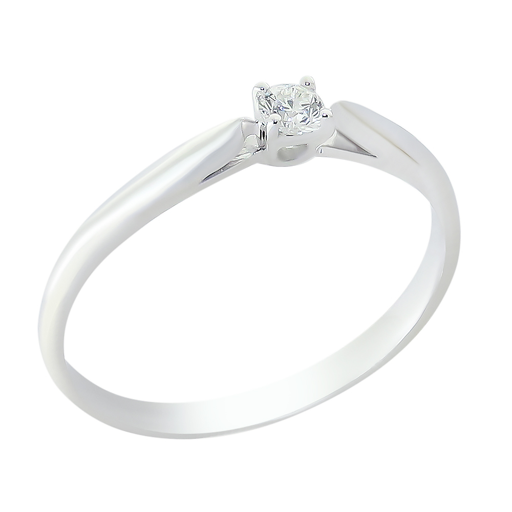 Кольцо помолвочное с бриллиантом ГАЛЕРЕЯ ЭКСКЛЮЗИВА 4513298