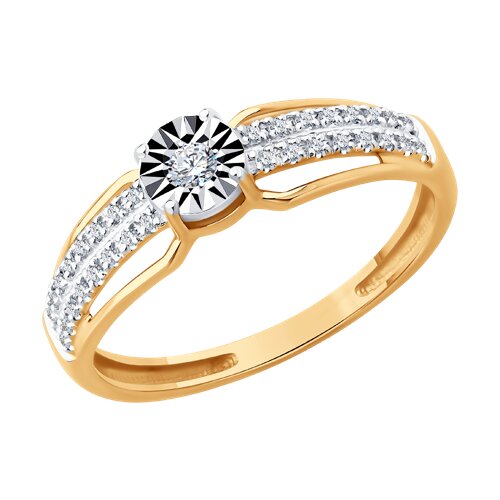 Кольцо помолвочное с бриллиантом SOKOLOV 51-210-02927-1 №25 51